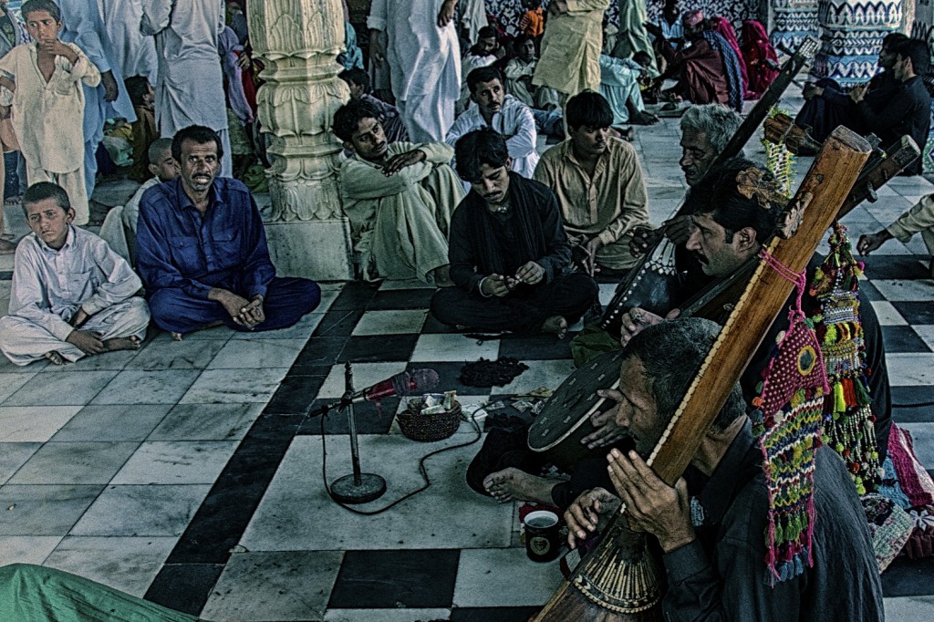 Men playing sitar