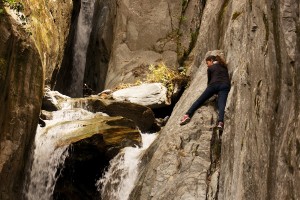 I got stuck while trying to climb closer to the waterfall at Franz Josef Glacier. I learned 2 things: not my smartest move and I am not cut out for rock climbing