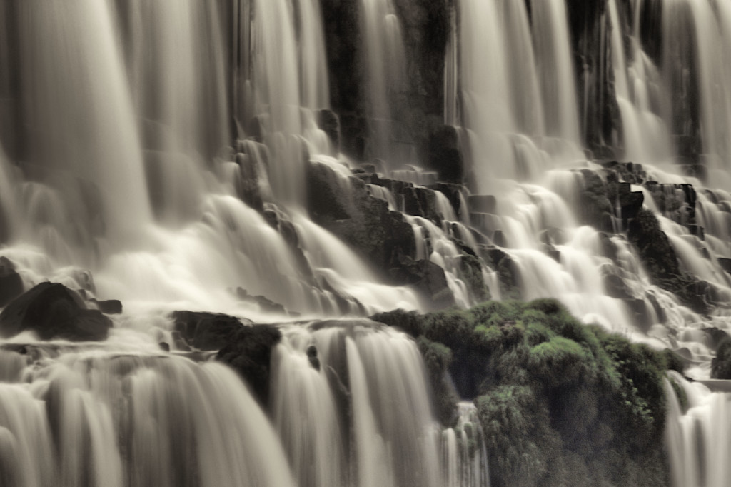 Waterfall with a touch of green